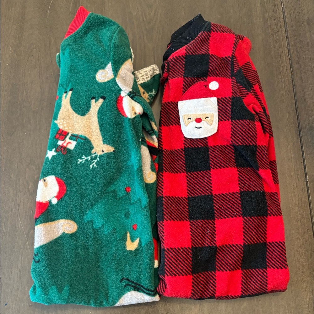 Boys 18m Christmas Pajamas - bundle of 2